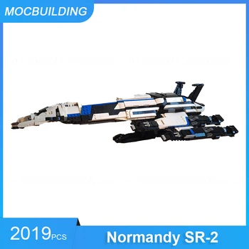 MOC Строительные блоки Normandy SR-2 с интерьером и моделью Шаттла DIY Сборка Кирпичей Развивающие креативные игрушки Подарки 2019 шт.