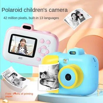 Камера для наведения и съемки высокой четкости с мгновенной печатью для детей с 20 рулонами бумаги